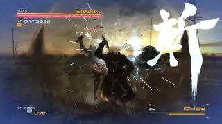 Metal Gear Rising Jetstream Sam boss fight Revengeance modeusing Wooden Sword no damage Srank [upl. by Killy]