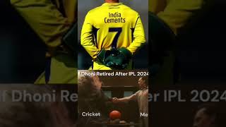 If MSD retired after IPL 2024 🥲  YOUTUBE SHORTS [upl. by Gnni]