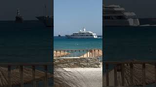 goulandris saying good bye hora andros ship yacht [upl. by Bartholemy]