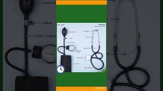 parts of sphygmomanometer nursinglover nursingdegree [upl. by Acherman136]