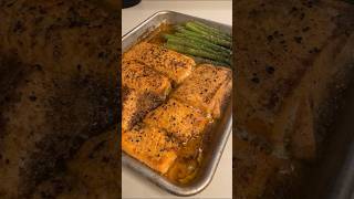 Oven Grilled salmon salmonrecipe ovengrilledsalmon grilledsalmon [upl. by Kallman]