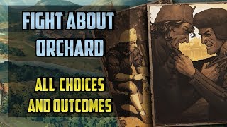 Fight About Orchard all choices  Thronebreaker the Witcher Tales  The Orchard of Discord [upl. by Caton]