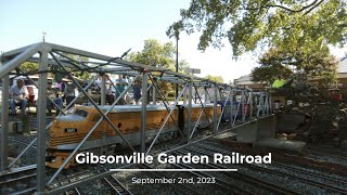 Gibsonville Garden Railroad September 2nd 2023 [upl. by Eerb87]