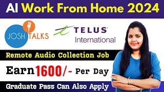 Hindi Transcriptionist Job  Remote Audio Collection Job At Home  Work From Home Job 2024 [upl. by Esilehs]