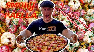 SMOKY PAELLA mit Tintenfisch und Garnelen  Wie in den Ferien  Grill amp Chill  BBQ amp Lifestyle [upl. by Iolenta]