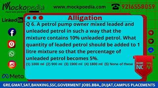 Q6A petrol pump owner mixed leaded and unleaded petrol in such a way that the mixture contains [upl. by Winograd]