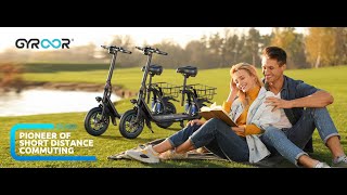 C1Pro 450W Folding Electric Scooter For Adults With Seat [upl. by Kreda873]