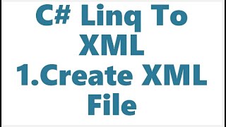 C Linq To XML1Create XML File Pt 1 1080P HQ [upl. by Vladamar]