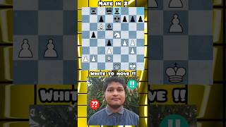 Checkmate in 2 Puzzle  Solve This Chess Challenge [upl. by Lovell271]