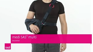 medi SAS® multi Schulterabduktionsschiene anlegen  Anziehanleitung Patientinnen – Schulterorthese [upl. by Kirven]