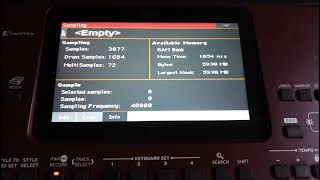 korg pa700 or  compress all sample توسيع سعة الذاكرة الداخلية [upl. by Sucy978]