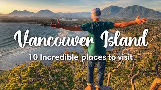 VANCOUVER ISLAND BC CANADA  10 INCREDIBLE places to visit on Vancouver Island [upl. by Berry]