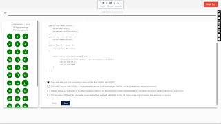 Infosys Springboard Assessment  Java Programming Fundamentals Answer [upl. by Enimisaj]