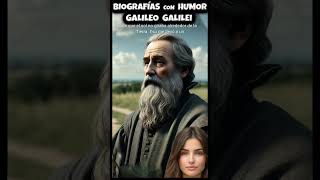 17 Galileo Galilei en Biografías con Humor en 1 Minuto CultureSciencIA artificial Short [upl. by Soloma]