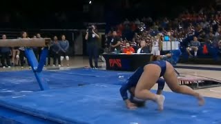 Katelyn Ohashi  Beam Accident  Neck Injury [upl. by Assirec]