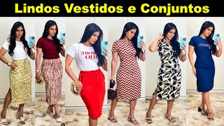 LINDOS VESTIDOS E CONJUNTOS MODA EVANGÉLICA BARATO DIRETO DE FÁBRICA [upl. by Lucina261]