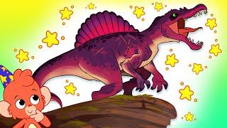 Club Baboo  Learn Spinosaurus facts for kids  Dinosaur ABC and more dino fun with Baboo [upl. by Eilama]