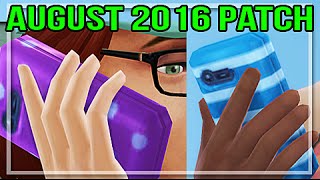 THE SIMS 4  AUGUST 2016 UPDATE  NEW PHONE COLOURS [upl. by Keifer]