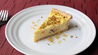 Ricotta Pie Recipe  How to Make Ricotta Cheesecake [upl. by Chenay]