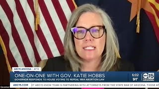 Oneonone with Katie Hobbs about abortion [upl. by Jesse]