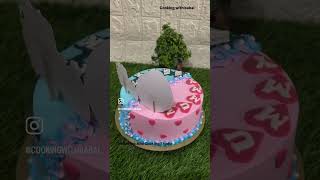 Two In One Cake ♥️ cake cakedecorating baking homemade cakelover cakes reels twoinone [upl. by Yorled]