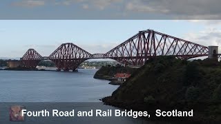 The World famous Unesco Forth Rail Bridge Scotland Edinburgh to Fife [upl. by Ardnaeed]