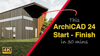 ArchiCAD 24 Start to Finish Tutorial in Under 30 Minutes [upl. by Groark234]