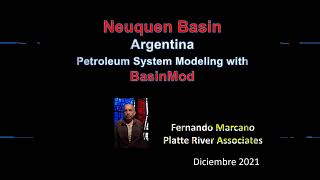 Neuquen Basin Argentina Petroleum System modeling with BasinMod [upl. by Neff901]