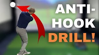 Stop Hooking The Golf Ball  Anti Hook Drill [upl. by Dnalevets860]