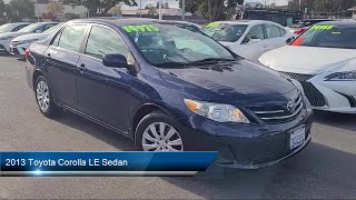 2013 Toyota Corolla LE Sedan Redwood City San Carlos San Mateo Palo Alto Menlo Park Foster City [upl. by Retxab137]