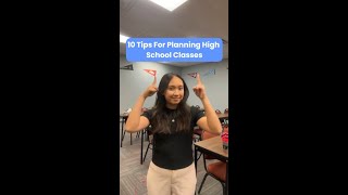 10 Tips for Planning High School Classes [upl. by Neerihs865]