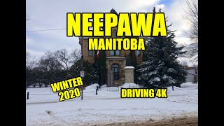 Neepawa Manitoba Canada  Driving 4K [upl. by Ynamreg]