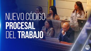 Nuevo código procesal del trabajo recibe luz verde en el Congreso [upl. by Adlin819]