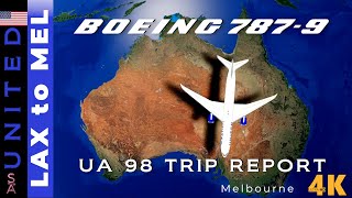 TRIP REPORT Boeing 7879 Dreamliner Los Angeles to Melbourne in United Economy Flight Review 🇨🇦 2023 [upl. by Schubert]