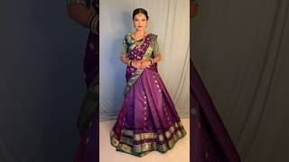 Lehenga Saree Draping shorts saree sareelove lehenga GroomingwithUtkarsha [upl. by Ayiotal570]