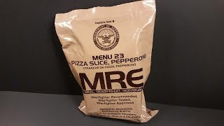 2018 MRE Pepperoni Pizza MRE Review Meal Ready to Eat Ration Taste Testing [upl. by Rudy]