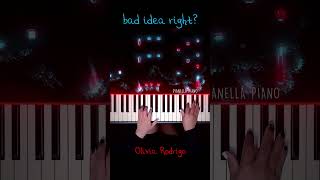 Olivia Rodrigo  bad idea right Piano Cover badidearight OliviaRodrigo PianellaPianoShorts [upl. by Coray467]