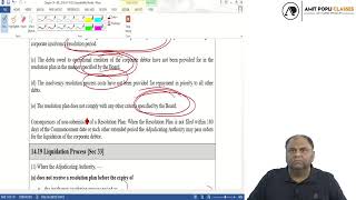 Lect4Corporate amp Economic Law Revision  Insolvency and Bankruptcy Code 2016  CA Amit Popli [upl. by Marka]