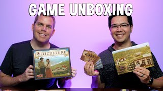 Viticulture  Board Game Unboxing [upl. by Annauj]