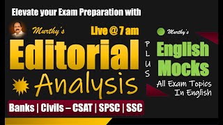 15th March 2024  The Hindu Editorial Analysis  Mock Tests with Timer  BANK  SSC  UPSC  SPSC [upl. by Triplett]