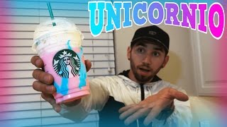 Frappuccino de UNICORNIO Casero  Mi Primera Vez BayBaeBoy Vlogs [upl. by Isia]