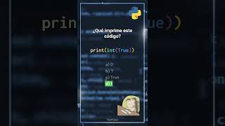 ¿Qué imprime intTrue en Python 🤔🐍 ¡Descúbrelo aquí [upl. by Yellas369]