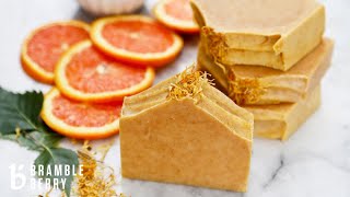 How to Make Natural Orange Soap  Bramble Berry DIY Kit [upl. by Maddis912]