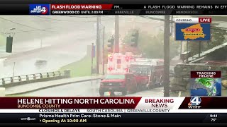 Asheville NC gets help from outofstate first responders during Helene [upl. by Nwahsal522]