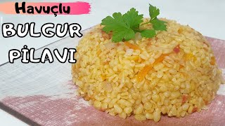 Bulgur Pilavı Tarifi ☼ Tane Tane Havuçlu Bulgur Pilavı [upl. by Dam537]