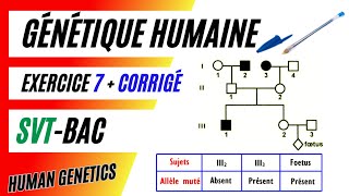 GÉNÉTIQUE HUMAINE SVT BAC  Exercice 7  Corrigé  Intérêt du diagnostic prénatal [upl. by Ahsykal911]