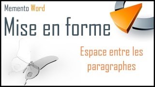 Lespace entre les paragraphes dans Word  Formation Word Marseille [upl. by Natsuj]