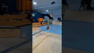 Cristian laying it down at Ungravity skatepark freestylescooter streetboard [upl. by Hajar]