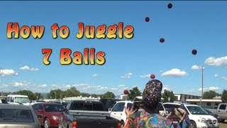 7 Ball Juggling Tutorial [upl. by Nomolas]