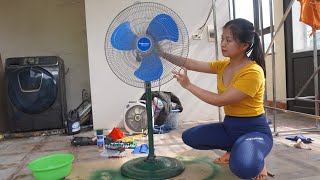 LUONG THI TU Restoration  Genius maintenance repair electric motor fan 220v [upl. by Jeffry]